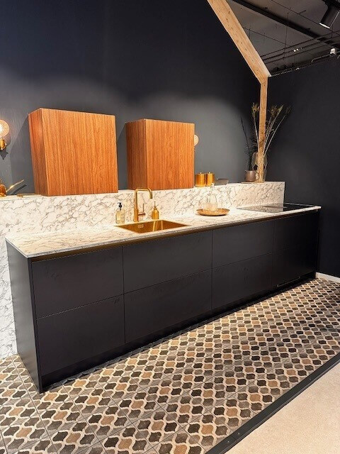 Showroomkeuken Atlas Trend Indigoblauw